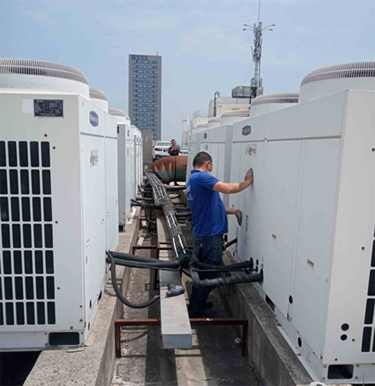 港闸中央空调制热和不制冷系统维修方法